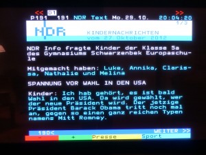 NDR-Kindernachrichten. Obama gut, Romney böse