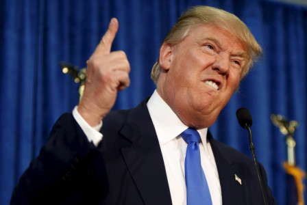 Donald Trump, pöbelnde Mussolini-Kopie